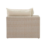 TOV Cali Natural Wicker Outdoor Corner Chair