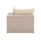 TOV Cali Natural Wicker Outdoor Corner Chair