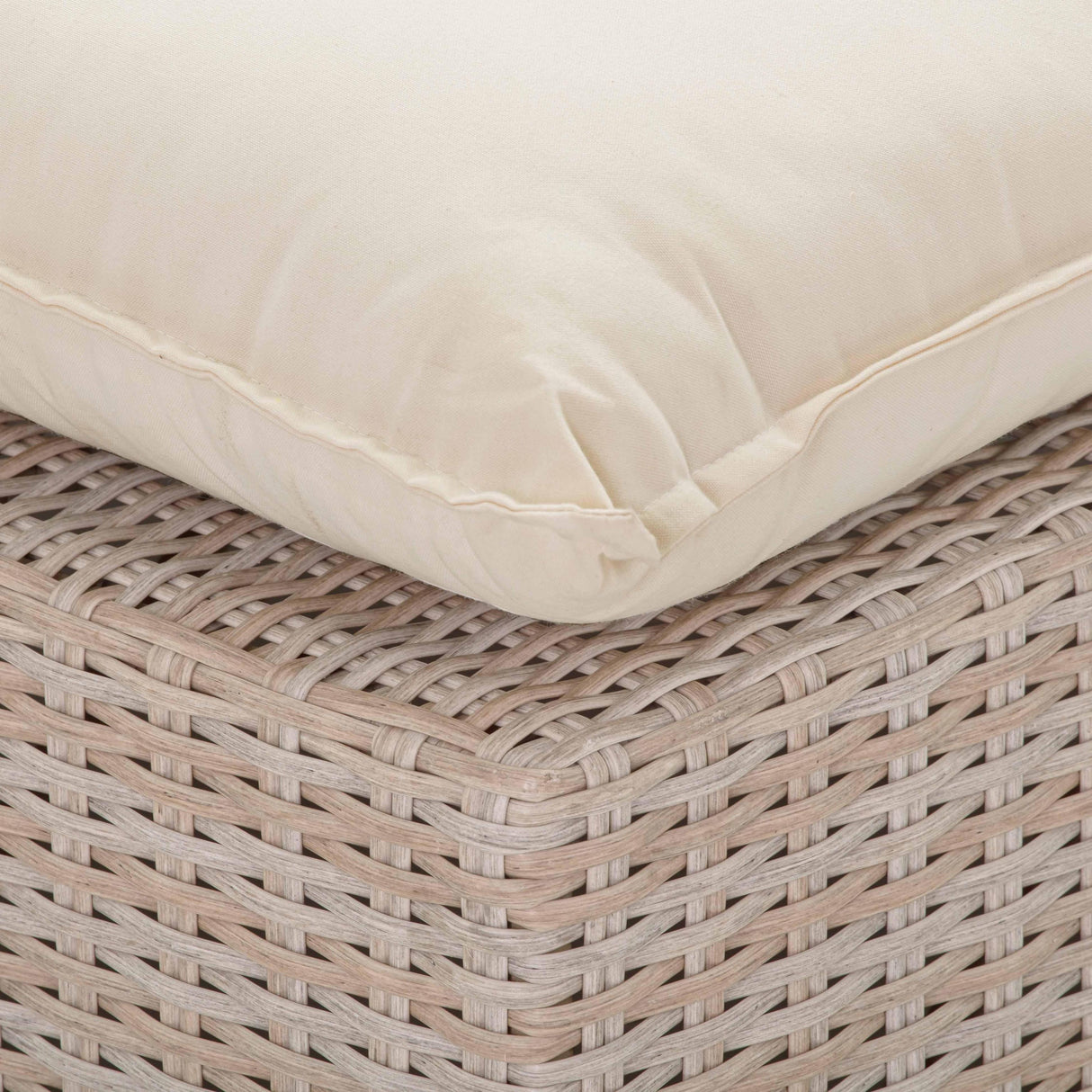 TOV Cali Natural Wicker Outdoor Armless Chair