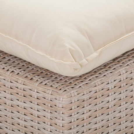 TOV Cali Natural Wicker Outdoor Armless Chair