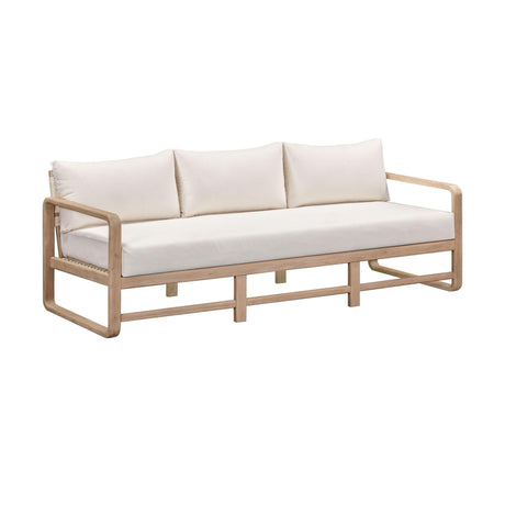 TOV Palata 84" Cream Performance Fabric Outdoor Sofa