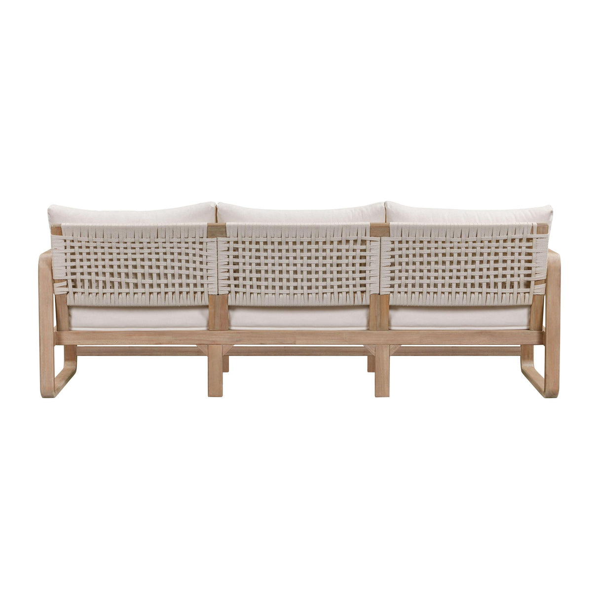 TOV Palata 84" Cream Performance Fabric Outdoor Sofa