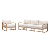 TOV Palata 84" Cream Performance Fabric Outdoor Sofa