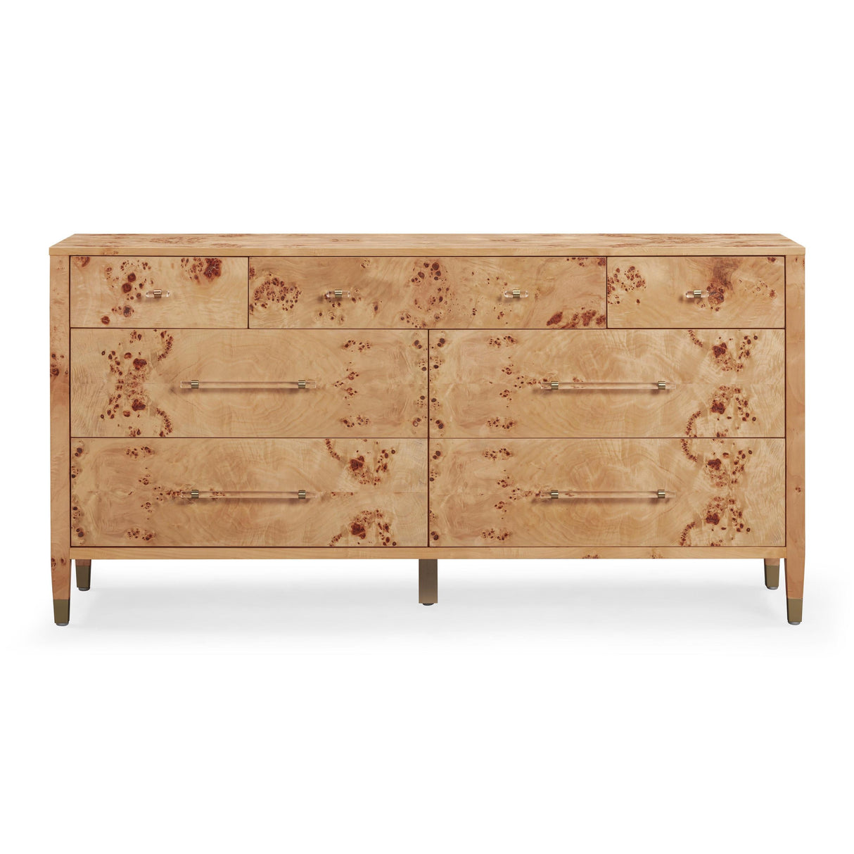 TOV Brandyss 62" Burl 7-Drawer Dresser