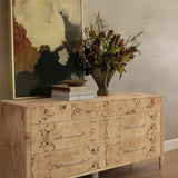 TOV Brandyss 62" Burl 7-Drawer Dresser