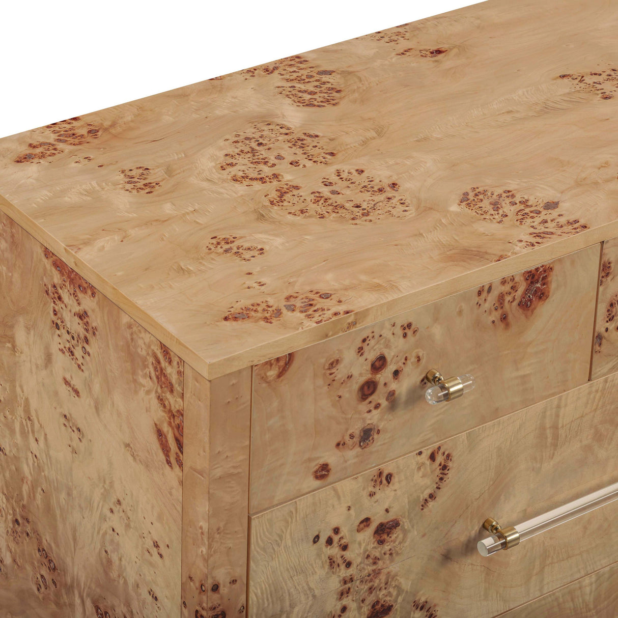 TOV Brandyss 62" Burl 7-Drawer Dresser