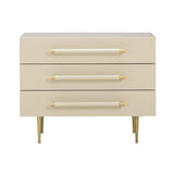 TOV Trident 28" 3-Drawer Nightstand