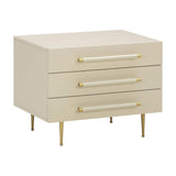 TOV Trident 28" 3-Drawer Nightstand