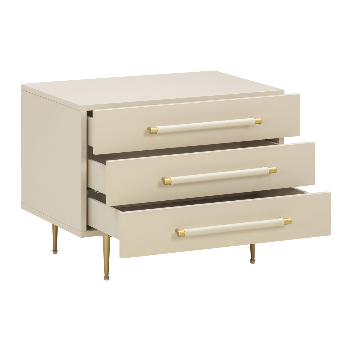 TOV Trident 28" 3-Drawer Nightstand