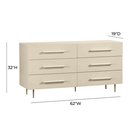 TOV Trident 62" 6-Drawer Dresser