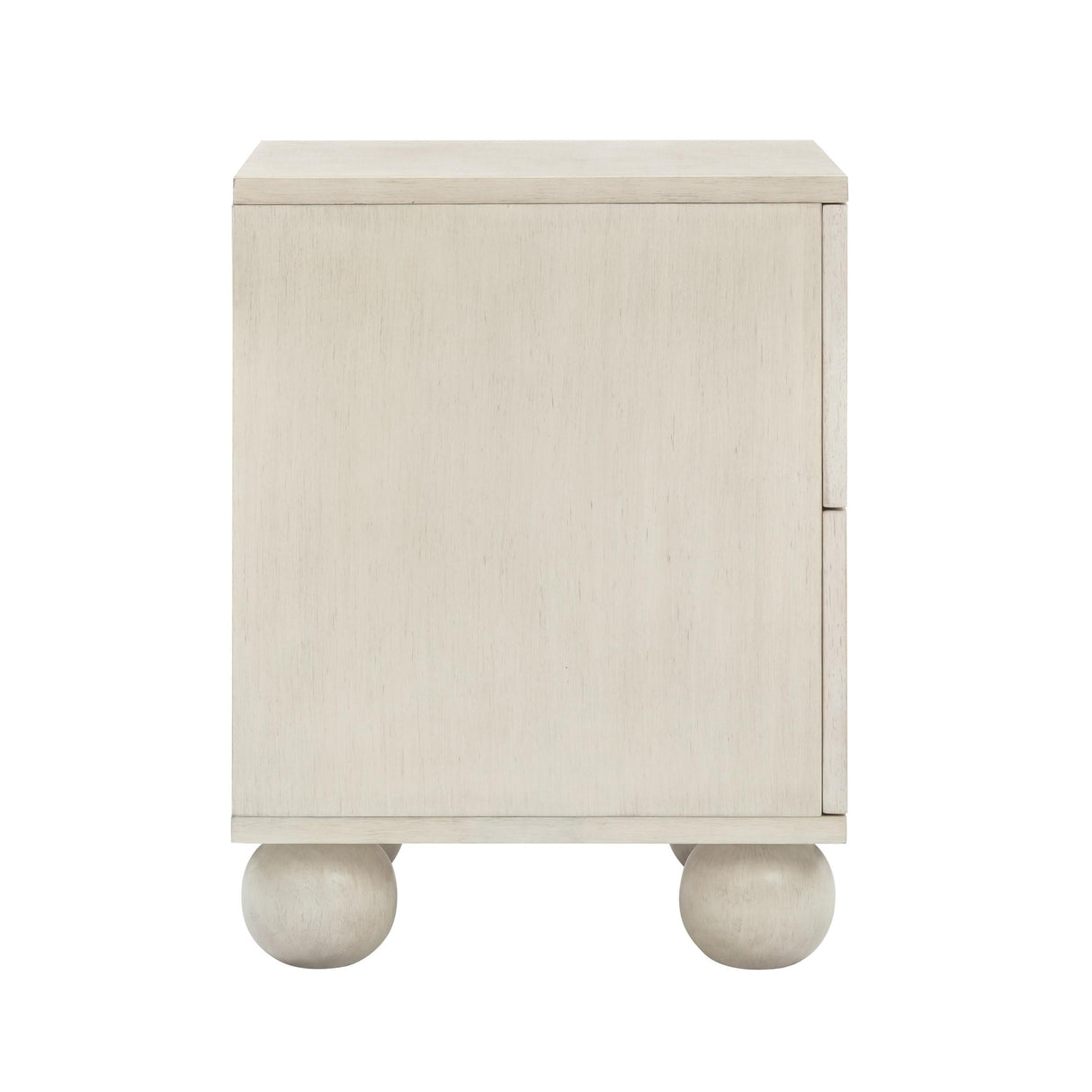 TOV Grappa 22" Wood &amp; Raffia Wavy 2-Drawer Nightstand