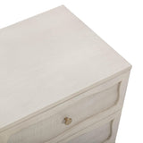 TOV Grappa 22" Wood &amp; Raffia Wavy 2-Drawer Nightstand