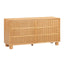TOV Miles 62" Natural Wood 6-Drawer Dresser