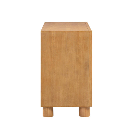 TOV Miles 62" Natural Wood 6-Drawer Dresser