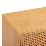 TOV Miles 62" Natural Wood 6-Drawer Dresser