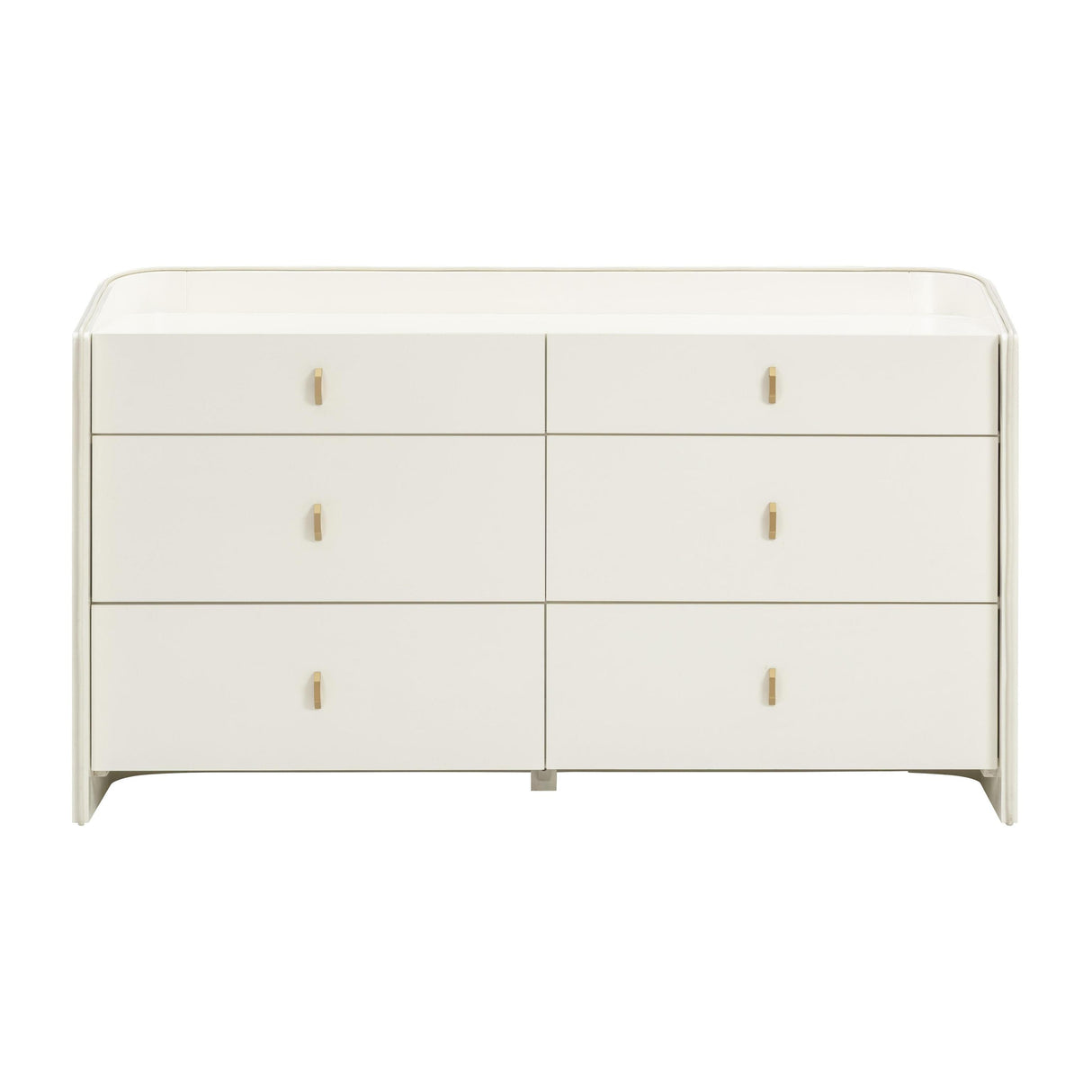 TOV Collins 56" Cream 6-Drawer Dresser