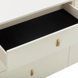 TOV Collins 56" Cream 6-Drawer Dresser