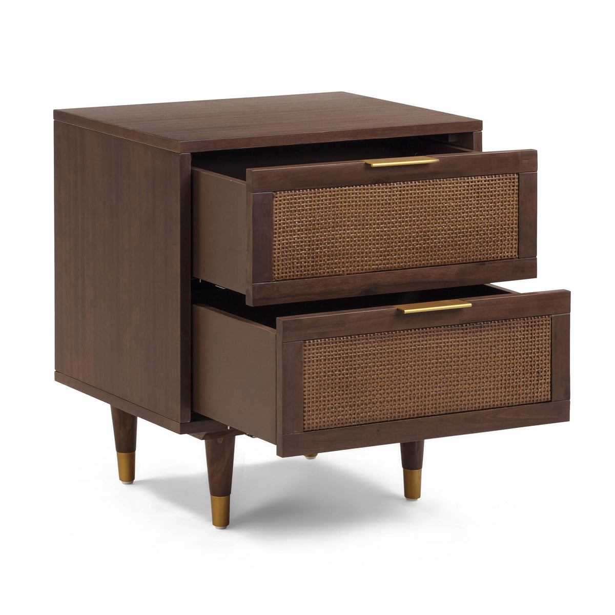 TOV Sierra Dark Chocolate Brown 2 Drawer Nightstand