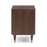 TOV Sierra Dark Chocolate Brown 2 Drawer Nightstand