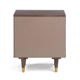 TOV Sierra Dark Chocolate Brown 2 Drawer Nightstand
