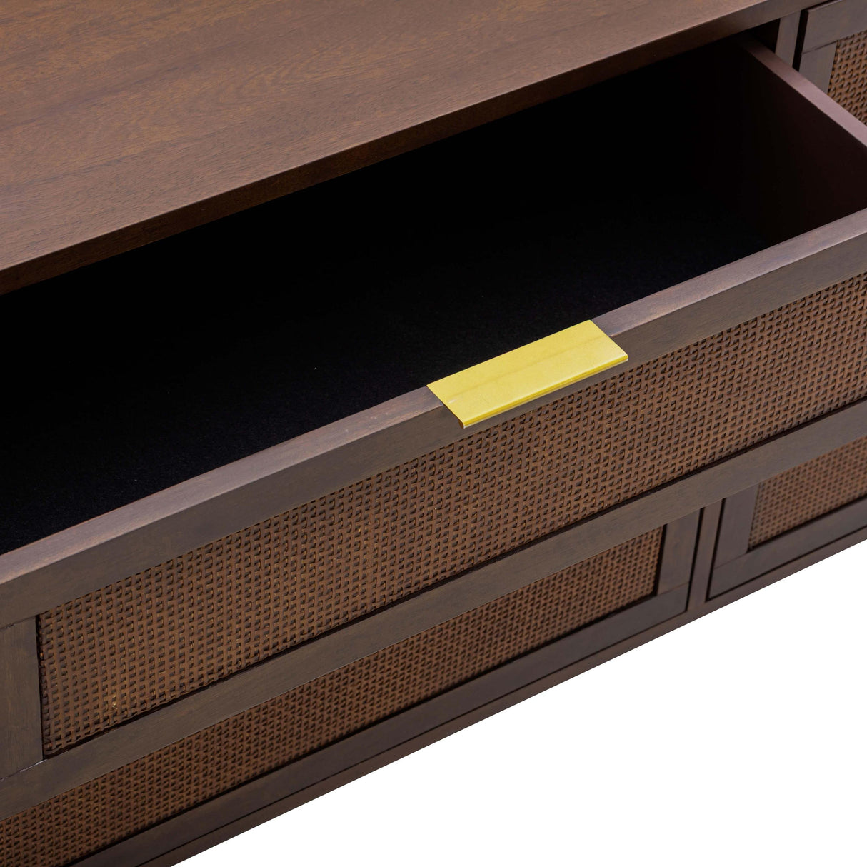 TOV Sierra 60" Cane 6-Drawer Dresser