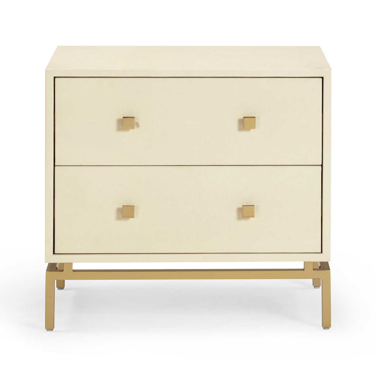 TOV Pesce 25" Shagreen 2 Drawer Nightstand