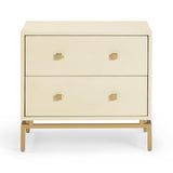 TOV Pesce 25" Shagreen 2 Drawer Nightstand