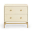 TOV Pesce 25" Shagreen 2 Drawer Nightstand