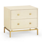TOV Pesce 25" Shagreen 2 Drawer Nightstand
