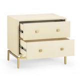 TOV Pesce 25" Shagreen 2 Drawer Nightstand