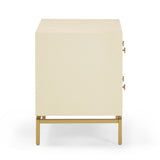 TOV Pesce 25" Shagreen 2 Drawer Nightstand