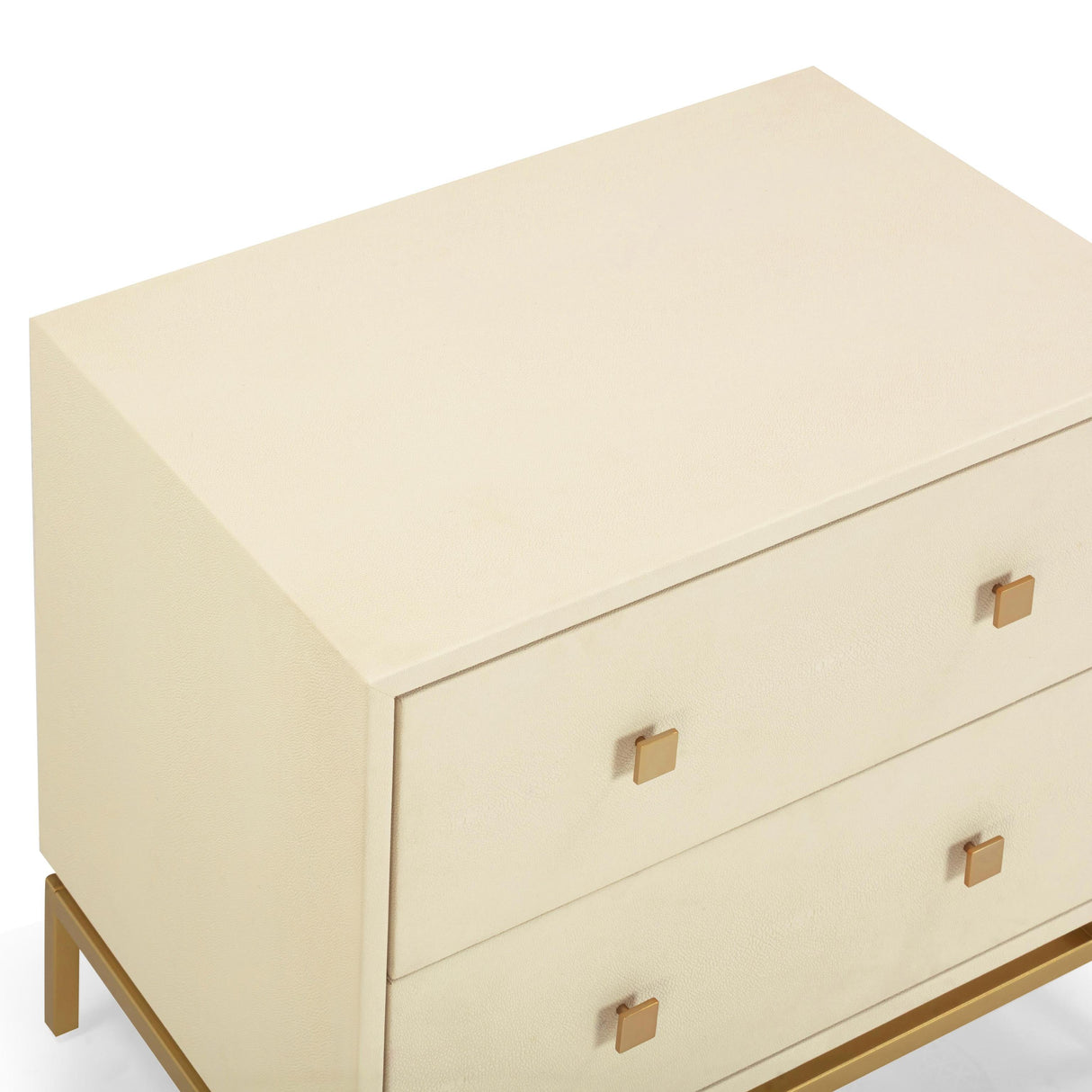 TOV Pesce 25" Shagreen 2 Drawer Nightstand