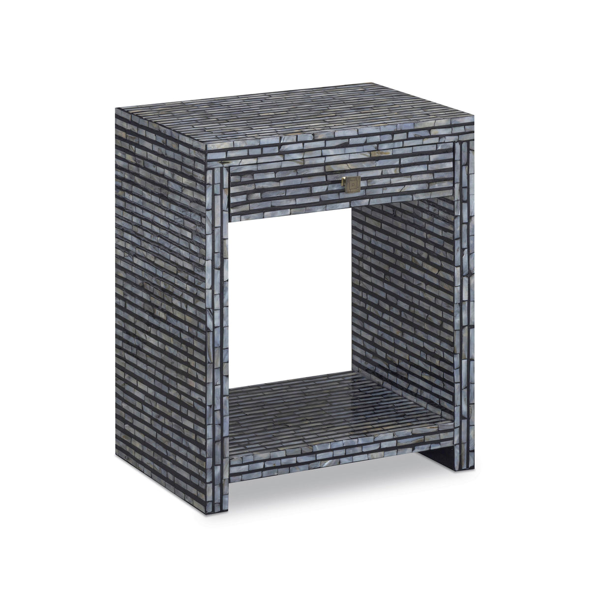 TOV Cassis 20" Mother of Pearl 1-Drawer Nightstand
