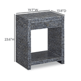 TOV Cassis 20" Mother of Pearl 1-Drawer Nightstand