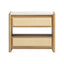 TOV Paige 26" Natural Oak 2-Drawer Nightstand