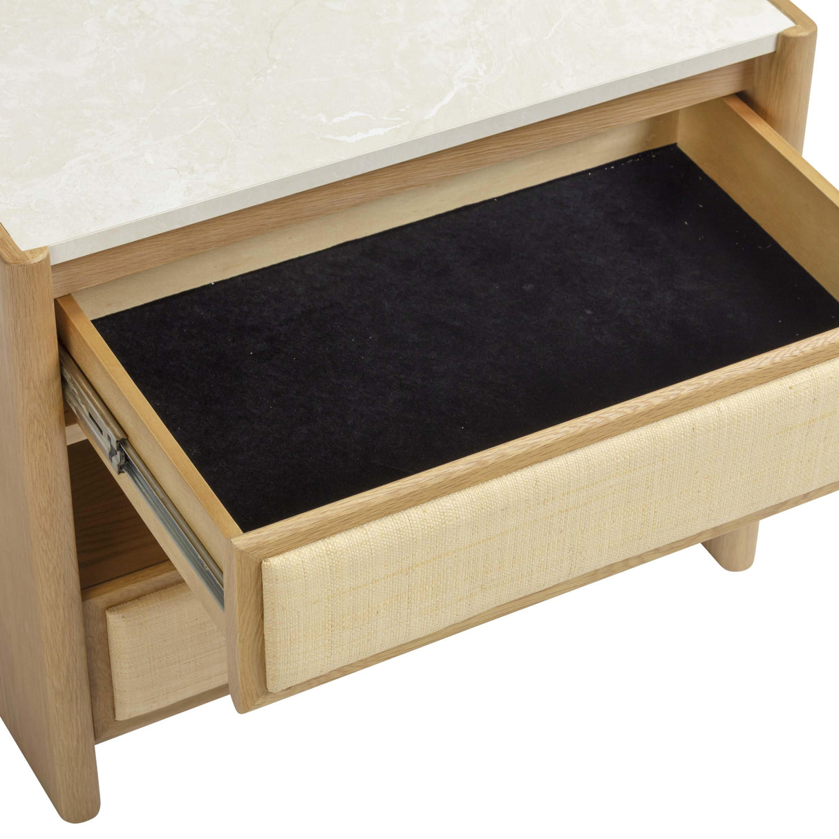 TOV Paige 26" Natural Oak 2-Drawer Nightstand