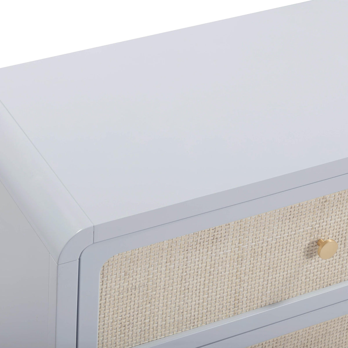 TOV Patty 62" Rattan 6 Drawer Dresser