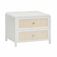 TOV Patty 28" Rattan 2 Drawer Nightstand