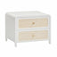 TOV Patty 28" Rattan 2 Drawer Nightstand