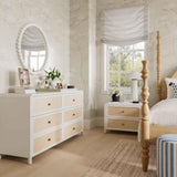 TOV Patty 28" Rattan 2 Drawer Nightstand