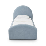 TOV Moon Chambray Blue Performance Chenille Twin Bed