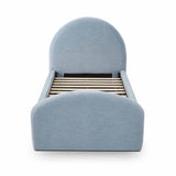 TOV Moon Chambray Blue Performance Chenille Twin Bed