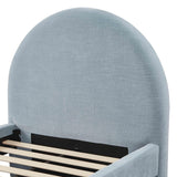 TOV Moon Chambray Blue Performance Chenille Twin Bed