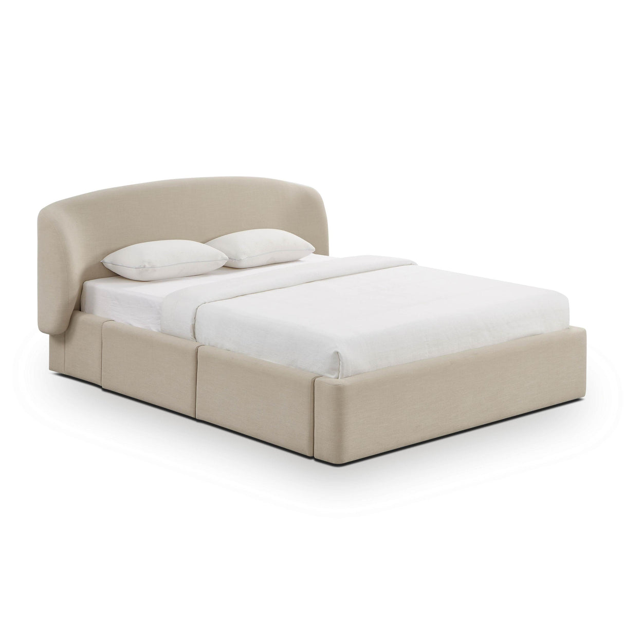TOV Corey Upcycled Performance Linen Storage Bed Queen