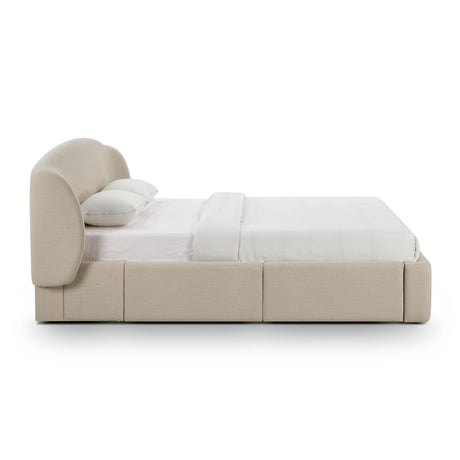 TOV Corey Upcycled Performance Linen Storage Bed Queen