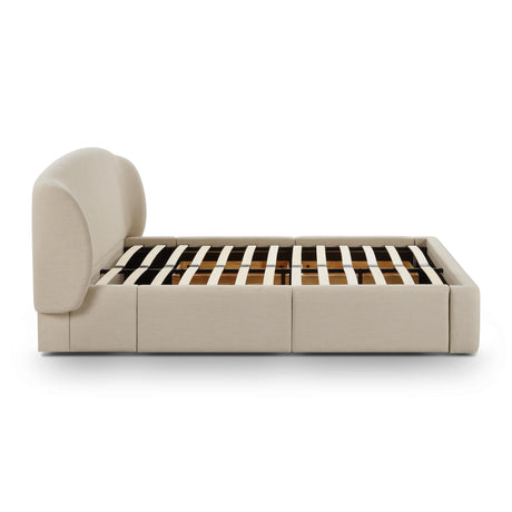 TOV Corey Upcycled Performance Linen Storage Bed Queen