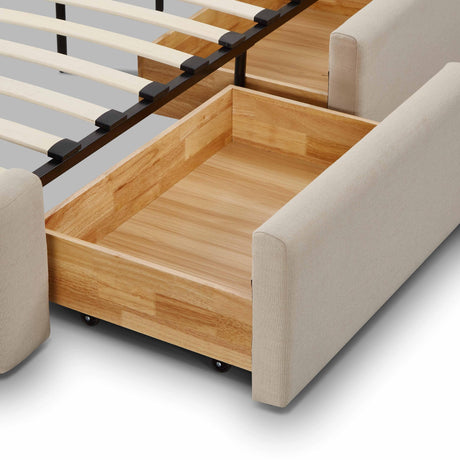 TOV Corey Upcycled Performance Linen Storage Bed King