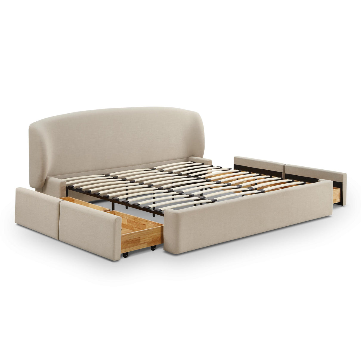 TOV Corey Upcycled Performance Linen Storage Bed King