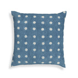 TOV Indigo Dots 20" Cotton Square Throw Pillow Cover Cover