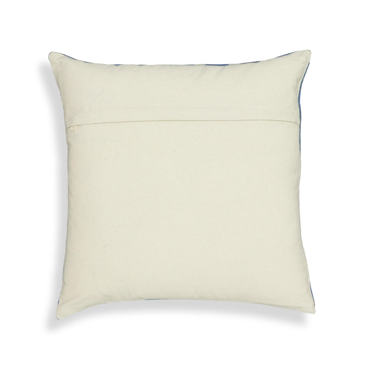 TOV Indigo Dots Cotton 20" Square Accent Pillow - COVER Cover